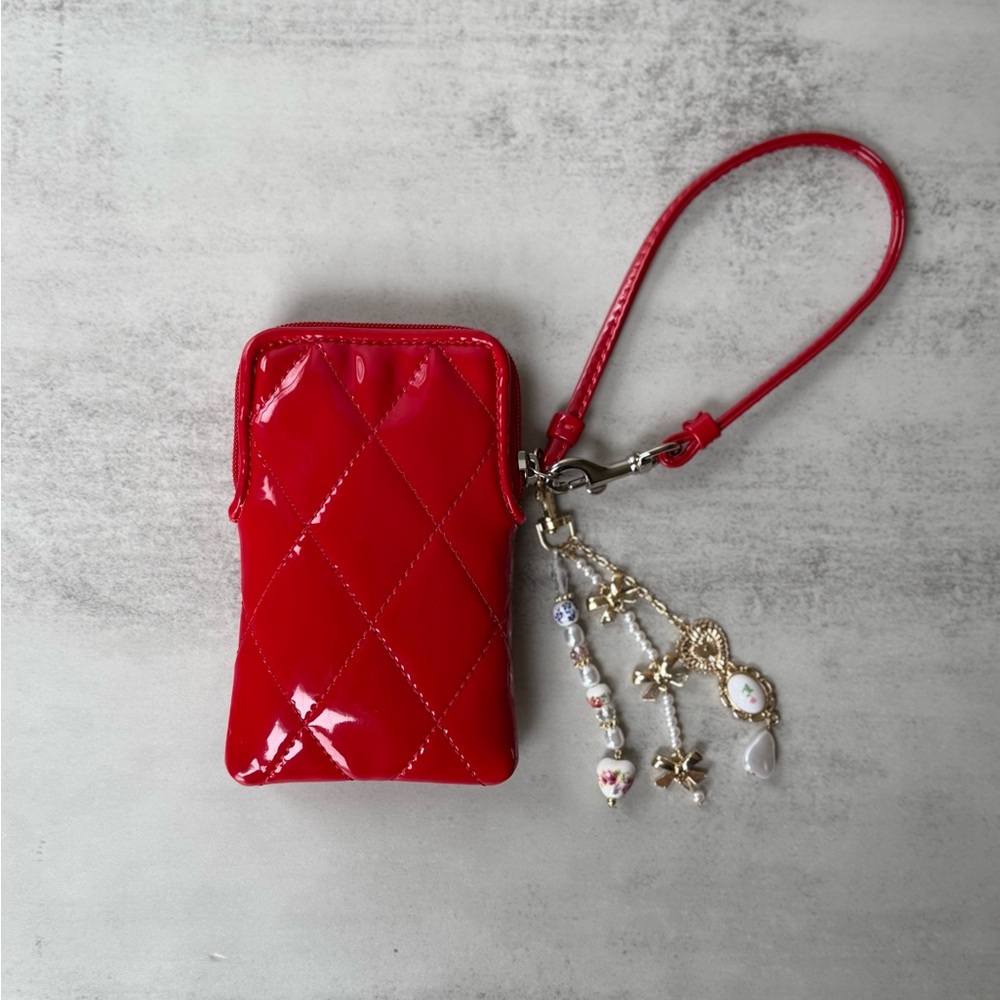 Red Coach Cell Phone/Camera Pouch - Picture 3 of 3